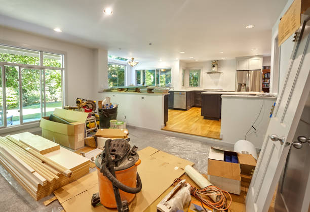 Professional Kitchen Flooring technician working in Flagtown, NJ